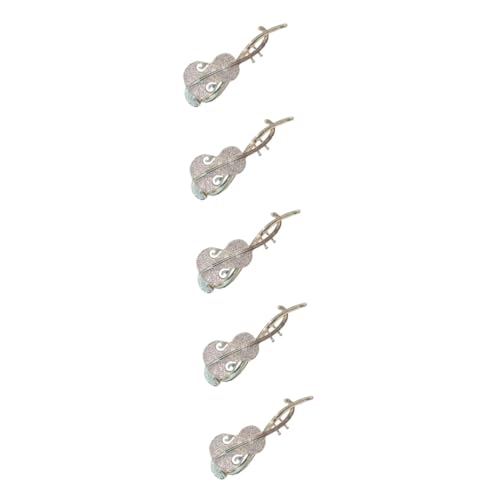 POPETPOP 5st Strass-drehclip Haarspange Mit Französischer Drehung Kragenclips Für Strickjacken Pipa-haarspange Broschenclip Für Hemden Französische Pins Schmücken Mode Damen von POPETPOP