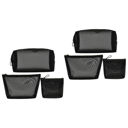 POPETPOP 6 STK Kosmetiktasche Aus Mesh Tragbare Hautpflegetasche Praktische Kleinigkeitentasche Pflegetasche Für Mädchen Make-up-Taschen Aus Mesh Hoch Dichtes Netz Reisen Netztasche Bilden von POPETPOP