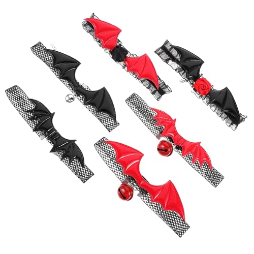 POPETPOP 6 Stck Teiliges Gothic Spitzen Lace Choker für Verstellbarer Hautfreundlicher Bat Lace Schmuck Dekorativer Halsreif für Halloween Cosplay und Party Stilvoller Gothic Schmuck POPETPOP 6 Stck Teiliges Gothic Spitzen Lace Choker für Verstellbarer Hautfreundlicher Bat Lace Schmuck Dekorativer Halsreif für Halloween Cosplay und Party Stilvoller Gothic Schmuck von POPETPOP