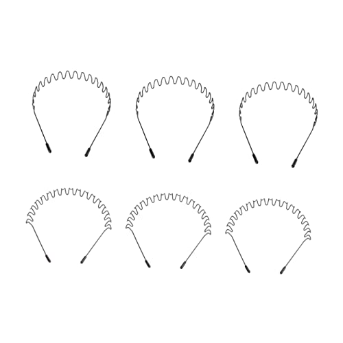 POPETPOP 6 elastische haargummi elastisches haarband metal hair band haarschmuck Ealtische Haaraccessoires Männer Haarreifen Party-Haare unsichtbar Kopfbedeckung Südkorea Stirnband Mann von POPETPOP