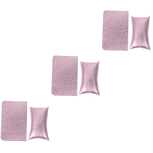 POPETPOP 6 Stk weiches Manikürekissen Kissen für die Hand Nagelstudio weiche Kissen Nagel Bits Nagelkunstwerkzeuge Handmatte Handkissen Pu Handauflage einstellen Armlehne Violett von POPETPOP