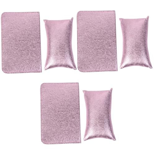 POPETPOP 6 Stk Armlehnen-maniküre Handmatte Weiches Manikürekissen Kissen Für Die Hand Handauflage Nagel Bits Nail Armlehnenkissen Nailart-handkissen Handlauf Tischset Violett Gemütlich von POPETPOP