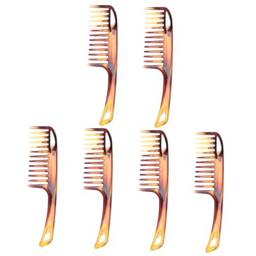 POPETPOP Stylingkamm Für Männer Hairbrush 6 Stk Friseur-styling-tools Frisurkamm Retro-kamm Kamm Mit Langem Griff Ölkamm Mann Breiter Zahn Haarbürsten Kämme Für Männer von POPETPOP