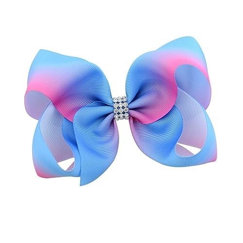 POPETPOP Kinder Haarspangen Set 6st Haarschmuck Kreativer Kopfschmuck Für Mädchen Bowknot-haarnadel Bowknot-haarspangen Haarspangen Mit Farbverlauf Krawatte Kind Ausgabekarte von POPETPOP