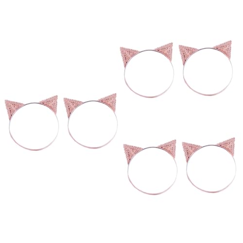 POPETPOP 6 Stk Stirnband Für Kinder Haargummis Für Kinder Pailletten-stirnband Stirnbänder Für Kleinkinder Halloween-katzenohren Katzenohren Cosplay Haarschmuck Empfindlich Schal Baby Stoff von POPETPOP