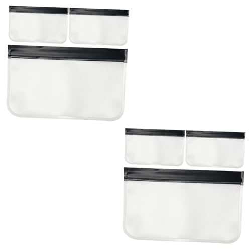 POPETPOP 6 STK Kulturbeutel Transparente Kosmetiktasche Weit Offener Beutel Outdoor-Kosmetiktasche Mini-schmuckbeutel Süße Geldbörse Make-up-Organizer Unternehmen Tragetasche Reisen Peva von POPETPOP