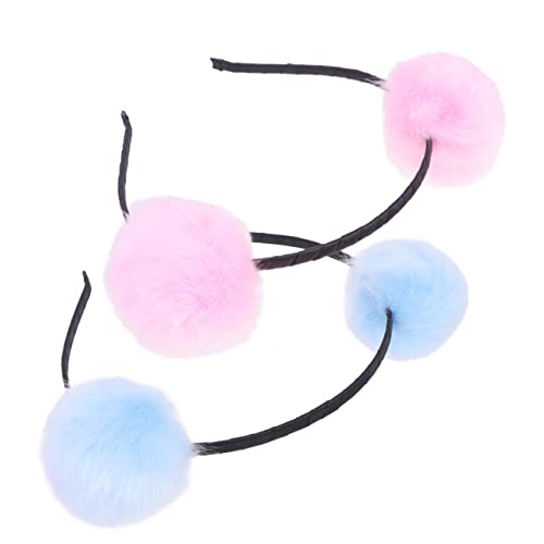 POPETPOP 6 Stück Panda Ohr Stirnband Katzenohr Stirnband Ohren Stirnband Damen Stirnband Plüsch Haarband Mädchen Haar Accessoires Damen Haar Accessoires Kopfbedeckung Mädchen Haar von POPETPOP