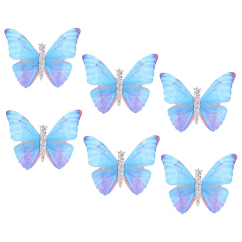 POPETPOP 6 Stück Teiliges Mini Schmetterling Haarspangen Bunte Haarklammern für Mädchen und Frauen Niedliche Kleine Butterfly Clips Vielseitiges Haaraccessoire für Party Alltag und von POPETPOP