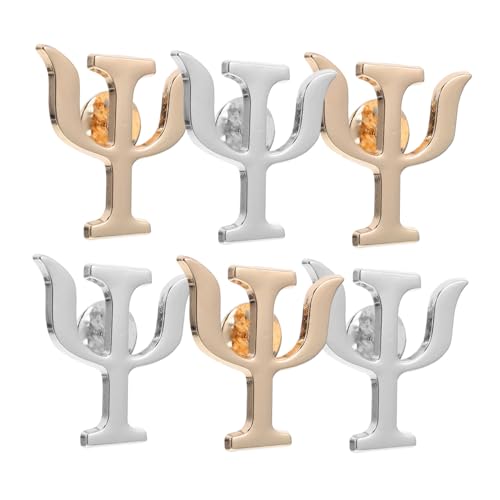 POPETPOP 6 Stück Teiliges Psychologie Symbol Broschen Vintage Legierung Anstecknadeln für Rucksäcke und Revers Modischer Schmuck für Damen und Herren Medizinisches Design für Ärzte und von POPETPOP