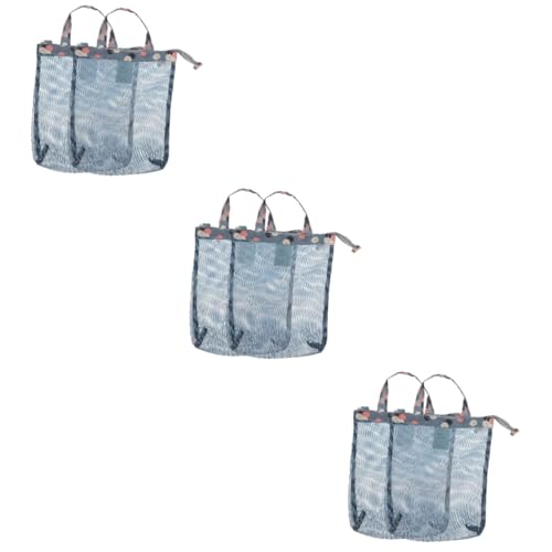 POPETPOP 6 STK Aufbewahrungsbeutel Waschen Reisewäsche Sandspielzeug-Organizer Nasstaschen Für Babys Mesh-schwimmtasche Große Tragetaschen Aus Mesh Der Sommer Oxford-Stoff Container Kind von POPETPOP