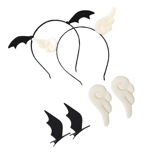 POPETPOP 6st Engelsfledermaus Haarspange Halloween-haarspange Haarspangen Haarspangen Haar Klammern Fledermaus Haarnadel Fledermaus Haarspangen Flügel Haarnadel Stoff Dämon Mädchen von POPETPOP