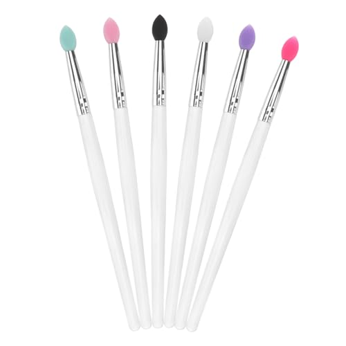POPETPOP 6stücke Silikon Lidschattenpinsel Lidschatten-make-up-pinsel Kosmetikpinsel Für Lidschattenanwendung Lidschattenpinsel-werkzeug von POPETPOP