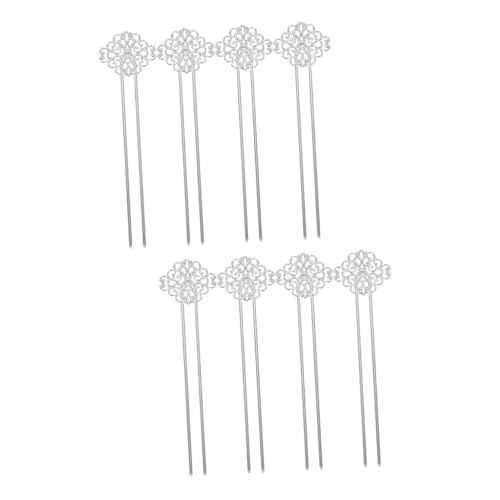 POPETPOP 8 Stk Haarnadel Chinesische Haarstäbchen Essstäbchen Für Haare Hochsteckfrisur Haarstäbchen Für Chinesische Frauen Bobby-pin-kit Metall Kupfer Gedämpfte Gefüllte Brötchen Mädchen von POPETPOP