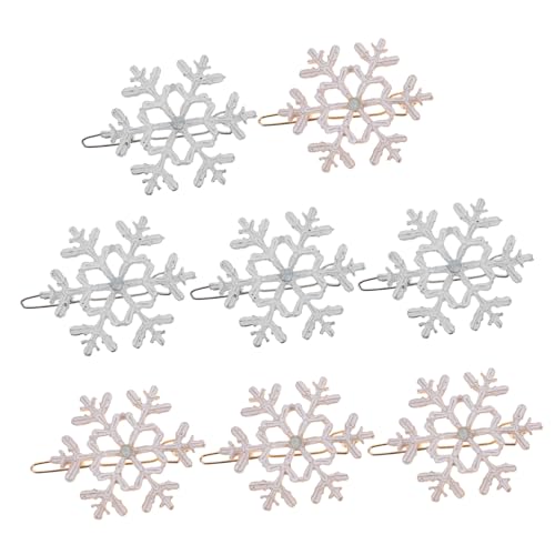 POPETPOP 8st Schneeflocke Haarnadel Haarspangen Aus Metall Für Damen Chrismas Legierung Haarspange Weihnachten Schnee Haarnadeln Haar Klammern Europäisch Und Amerikanisch Schmuck Fräulein von POPETPOP