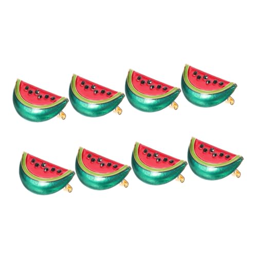 POPETPOP 8 Stück Teiliges Kreative Wassermelonen Broschen Niedliche Anstecknadeln für Kleidung und Schals Retro Schmuck Clasps Praktische Brosche für Damen und Festliche Anlässe von POPETPOP