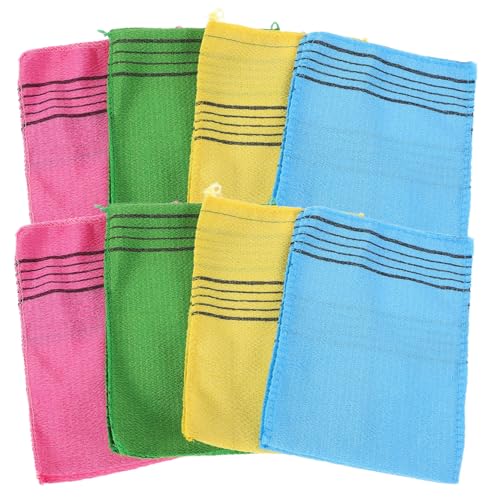 POPETPOP 8 Stück Teiliges Peeling handtuch aus Grobem Sandstoff Vielseitig für Sauna und Dusche Langlebiger Japanischer Peeling Waschlappen zur Effektiven Entfernung Abgestorbener von POPETPOP