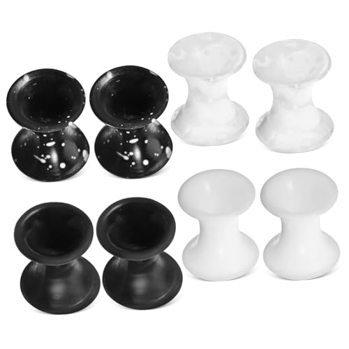 POPETPOP 8 Stück Teiliges Silikon Ohrloch Double Flared Stretchers Flexible Ohr Expander und Tunnel für Damen und Herren Weiches Langlebiges Material für Alltag Party und Festival von POPETPOP