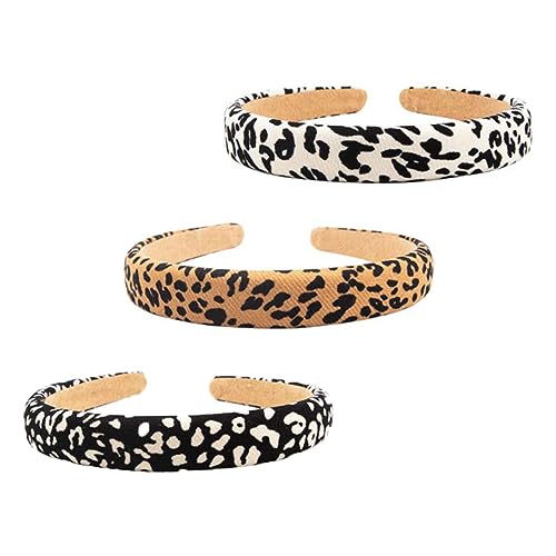 POPETPOP 9 Stk Leoparden-stirnband Elastisches Stirnband Haargummis Für Kinder Rutschfeste Haarbänder Mädchen Stirnbänder Mode-stirnband Mädchen Kleider Stoff Jahrgang Südkorea Fräulein von POPETPOP