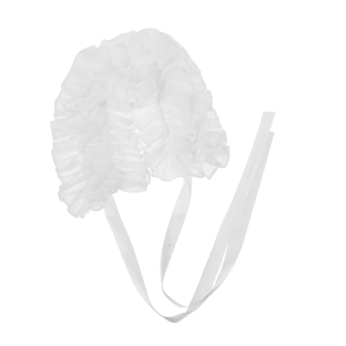 POPETPOP Abnehmbare Blusenkragen Chiffon Leichter Fake Tüllkragen mit Rüschen Stilvolles Vintage Cosplay Komfortabel und Vielseitig für Fotoshootings und Alltagsoutfits von POPETPOP