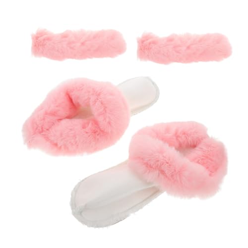 POPETPOP Abnehmbare Clogs Einlegesohlen mit Atmungsaktiven Dickflorigen Innenfutter für Warme Schuhe Waschbare Weiche Plüschsohlen Einsätze für Damen Langlebige Bequeme Schuhinnenfutter von POPETPOP