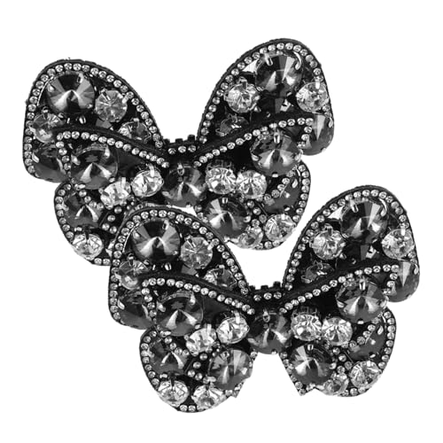 POPETPOP Abnehmbare Strass Bowknot Schuhclips für Damen Metall Schuhschnallen Dekoration Funkelnde High Heel Schmuck Vielseitig für Hochzeit Party und Alltag Geeignet von POPETPOP