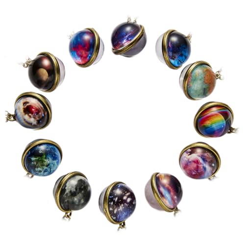 POPETPOP Anhänger Halskette Retro Stil aus Edelstahl Leuchtend im Dunkeln Unisex Schmuck für Damen und Herren Geeignet für Alltag Party Reise und Besondere Anlässe von POPETPOP