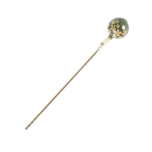 POPETPOP Antike Haarnadel Haarspangen Für Damen Haarstäbchen Für Brötchen Haarspangen Aus Metall Für Damen Lollipop-haarstäbchen Blonde Haarspangen Goldrand Hanfu Haargabel Fräulein Acryl von POPETPOP