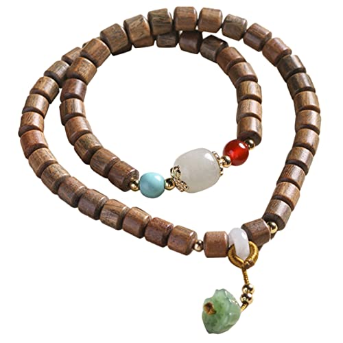 POPETPOP Armband Grünem Sandelholz mit Jadeanhänger Handgefertigt für Meditation Gebet Elegantes Design für Frauen Leicht Tragbar POPETPOP Armband Grünem Sandelholz mit Jadeanhänger Handgefertigt für Meditation Gebet Elegantes Design für Frauen Leicht Tragbar von POPETPOP