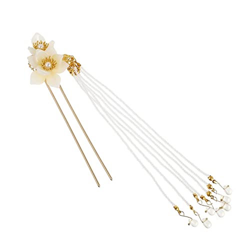 POPETPOP Haarnadel Aus Blumen Legierung Retro-haarstäbchen Traditionelles Chinesisches Haar Haarstock Essstäbchen Mit Chignon-nadeln Haarspangen Für Damen Quaste Fräulein Hochzeit von POPETPOP