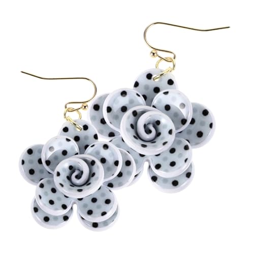 POPETPOP Blumenohrringe Blütenform Resin Ohrstecker Damen Party Hochzeit Brautschmuck Süßer Frischer Stil Accessoires Für Alltag und Festliche Anlässe von POPETPOP