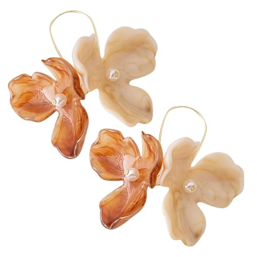 POPETPOP Blumige Perlenohrringe Damen Leicht Elegant Ohrstecker Modischer Schmuck Für Alltag und Party von POPETPOP