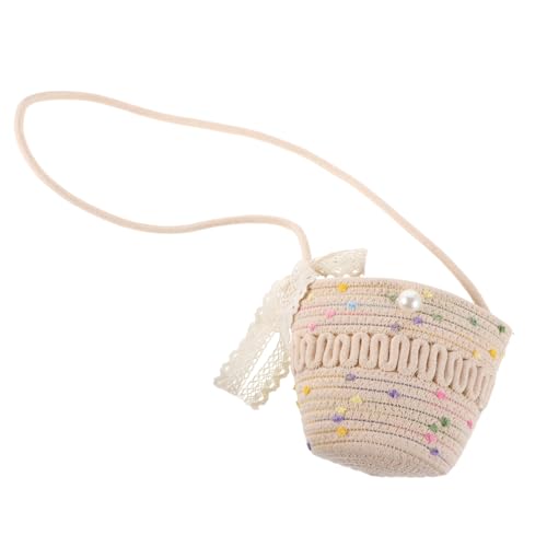 POPETPOP Boho Damen Umhängetasche aus Baumwollseil Geflochtene Crossbody Tasche Strapazierfähig und Leicht zu Reinigen Vielseitige Strandtasche für Alltag und Urlaub Schultertasche von POPETPOP