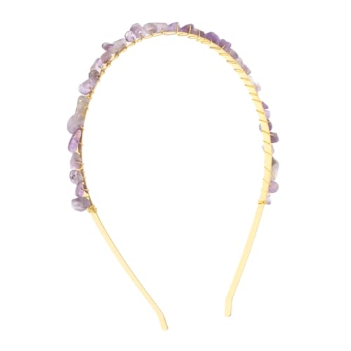 POPETPOP Krone Stirnband Aus Glas Für Braut Hochzeit Haarband Mit Handgefertigtem Kronendekor Accessoires Für Party Geburtstag Abschlussball von POPETPOP