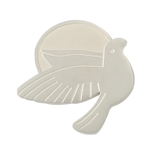 POPETPOP Brosche Taube Anstecknadel Leicht Modisch Minimalistisches Design für Damen Kleidung Accessoire Vielseitig Tragbar Peace Dove Pin von POPETPOP