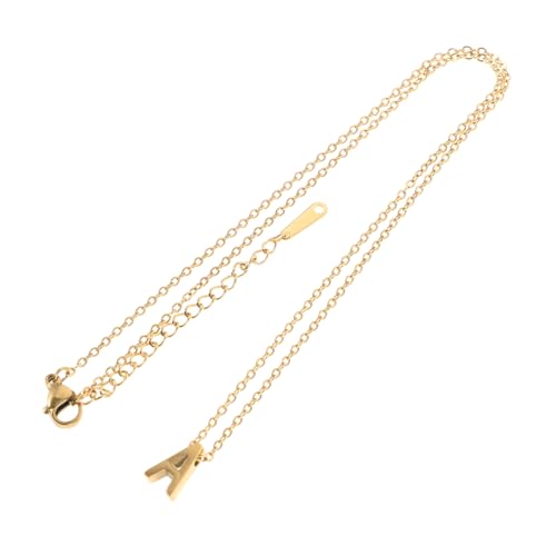 POPETPOP Buchstabenanhänger Halskette Halskette Mit Buchstabenanhänger Einfache Modische Für Damen Zarte Elegante Kette Zum Tragen von POPETPOP