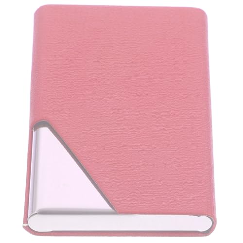 POPETPOP Business Card Case Mini Visitenkartenetui Klappbox Tragbar Robust für Business und Konferenzen Rosa von POPETPOP