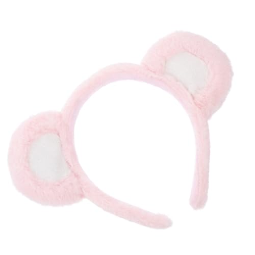 POPETPOP Bärenohr Stirnband Tier-stirnband Cosplay Bärenohren-kopfbedeckung Kleid Für Mädchen Weißes Dekor Kawaii Bär Stirnband Tierhaarband Foto-requisite Stoff Fräulein Kopfhörer Haarball von POPETPOP