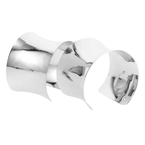 POPETPOP Chunky Punk Metall Manschettenarmbänder Offene Geometrische Armreife Statement Armbänder Damen Streetstyle Schmuck von POPETPOP