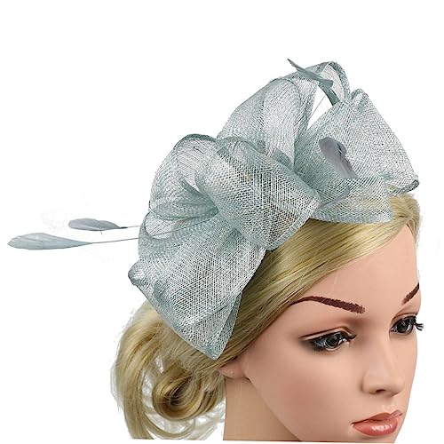 POPETPOP Kopfschmuck Für Frauen Netz Bownot Stirnband Hüte Für Frauen Fascinator Stirnband Tea Party Kopfbedeckung Damen Stirnband Fascinator Hut Tiaras Für Frauen Miss von POPETPOP