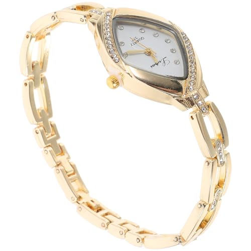 POPETPOP Damen-Armbanduhr – Damen-Armreif Quarz-Armband Mit Strasssteinen Zierliche Moissanit-Uhr Diamant-Uhr Runde Bling-Uhr Muttertagsgeschenk Für Mama von POPETPOP