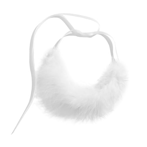 POPETPOP Damen Choker Halskette Federschmuck Leicht Verstellbar Modisch Langlebig Vielseitig für Festival Party Boho Look von POPETPOP