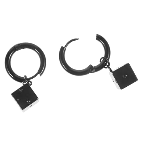 POPETPOP Würfelohrringe Für Damen Modische Creolen Aus Edelstahl Ästhetischer Ohrschmuck Für Frauen Trendiges Accessoire Für Verschiedene Anlässe von POPETPOP