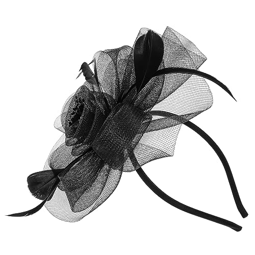 POPETPOP Fascinator Hut Für Damen Extravaganter Kopfschmuck Für Hochzeiten Teepartys Und Besondere Anlässe Mesh-design Mit Blumenakzenten Verstellbar Und Leicht Tragbar Für von POPETPOP