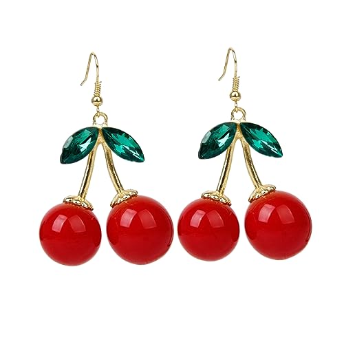 POPETPOP Damen Ohrhänger Design Rot Leicht Glänzend Modischer Schmuck für Frauen Geschenkidee zu Weihnachten und Valentinstag POPETPOP Damen Ohrhänger Design Rot Leicht Glänzend Modischer Schmuck für Frauen Geschenkidee zu Weihnachten und Valentinstag von POPETPOP