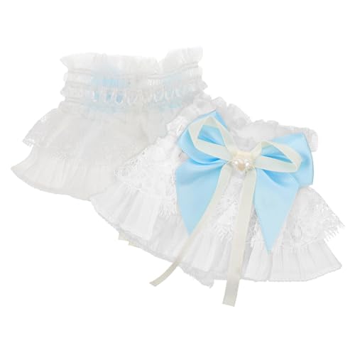 POPETPOP Damen Spitzenarmbänder aus Weichem Elastischem Material mit Modischem Rüschen Design Komfortable Verstellbare Spitze Manschetten für Hochzeit Halloween und Teeparty POPETPOP Damen Spitzenarmbänder aus Weichem Elastischem Material mit Modischem Rüschen Design Komfortable Verstellbare Spitze Manschetten für Hochzeit Halloween und Teeparty von POPETPOP
