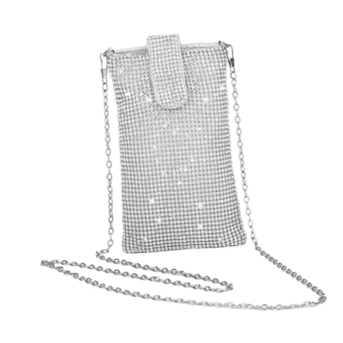 POPETPOP Damen Umhängetasche Glänzende Clutch Bag Leichte Crossbody Handtasche Edles Langlebiges Material Elegant für Abend und Partygebrauch Geeignet von POPETPOP