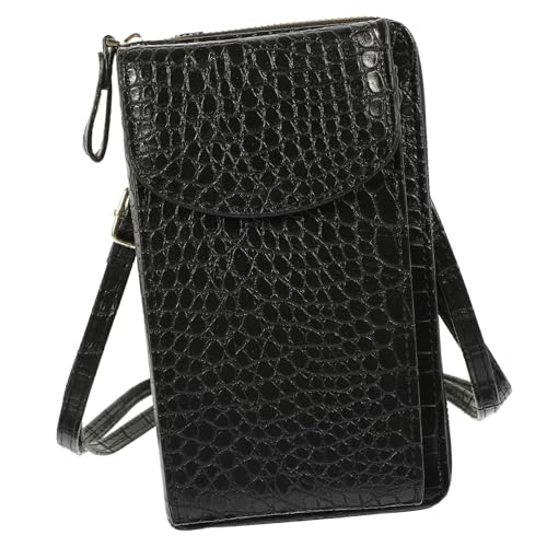 POPETPOP Damen Umhängetasche PU Handytasche Leicht Modisch Vielseitig für Alltag Outdoor Portable Storage Bag von POPETPOP