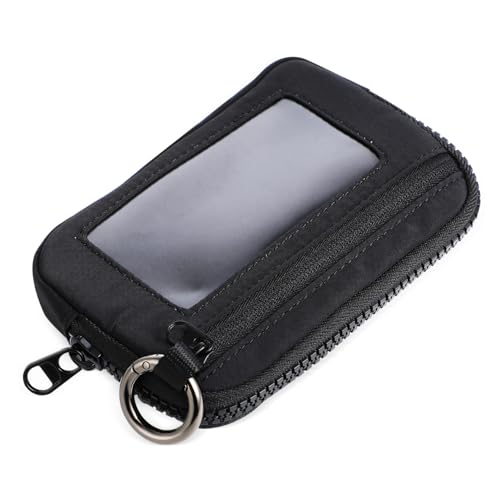 POPETPOP Damen Wristlet Geldbörse aus Nylon mit Reißverschluss Kompakte Münztasche mit Großem Fassungsvermögen Praktische Karten und Schlüsselaufbewahrung Handliche Clutch für Alltag und von POPETPOP