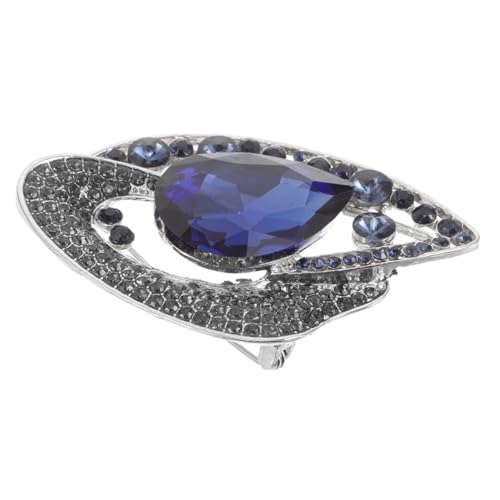 POPETPOP Delikate Damen Brosche Vintage Strass Blumen Anstecknadel Retro Legierung Lapel Pin für Mantel Schal Kleid Festliche Anlässe Schmuck von POPETPOP