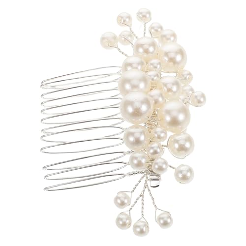 POPETPOP Delikater Braut-haarkamm Mit Perlen Handgefertigtes Hochzeitsaccessoire Für Frauen Und Mädchen Leicht Und Stilvoll Für Besondere Anlässe von POPETPOP